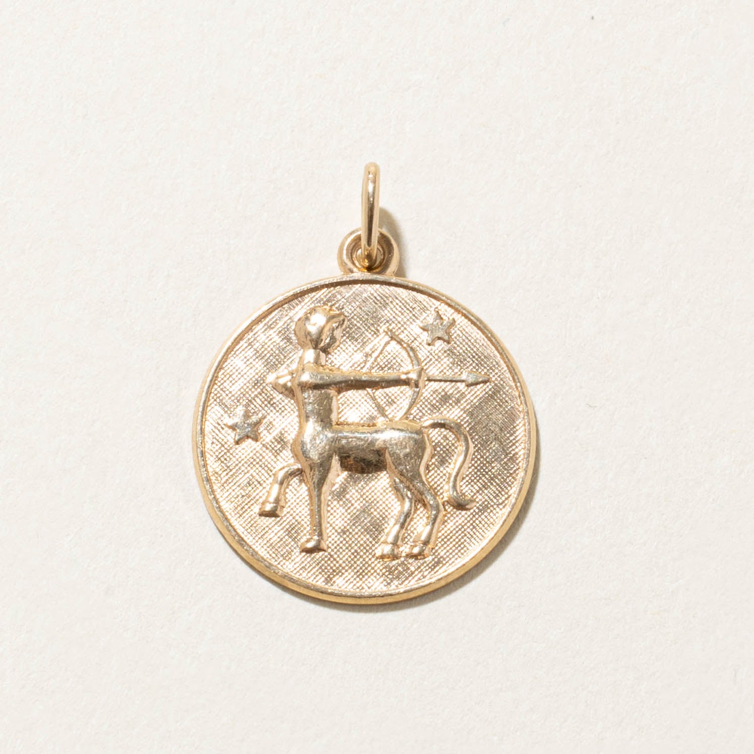 10k Saggitarius Zodiac Pendant