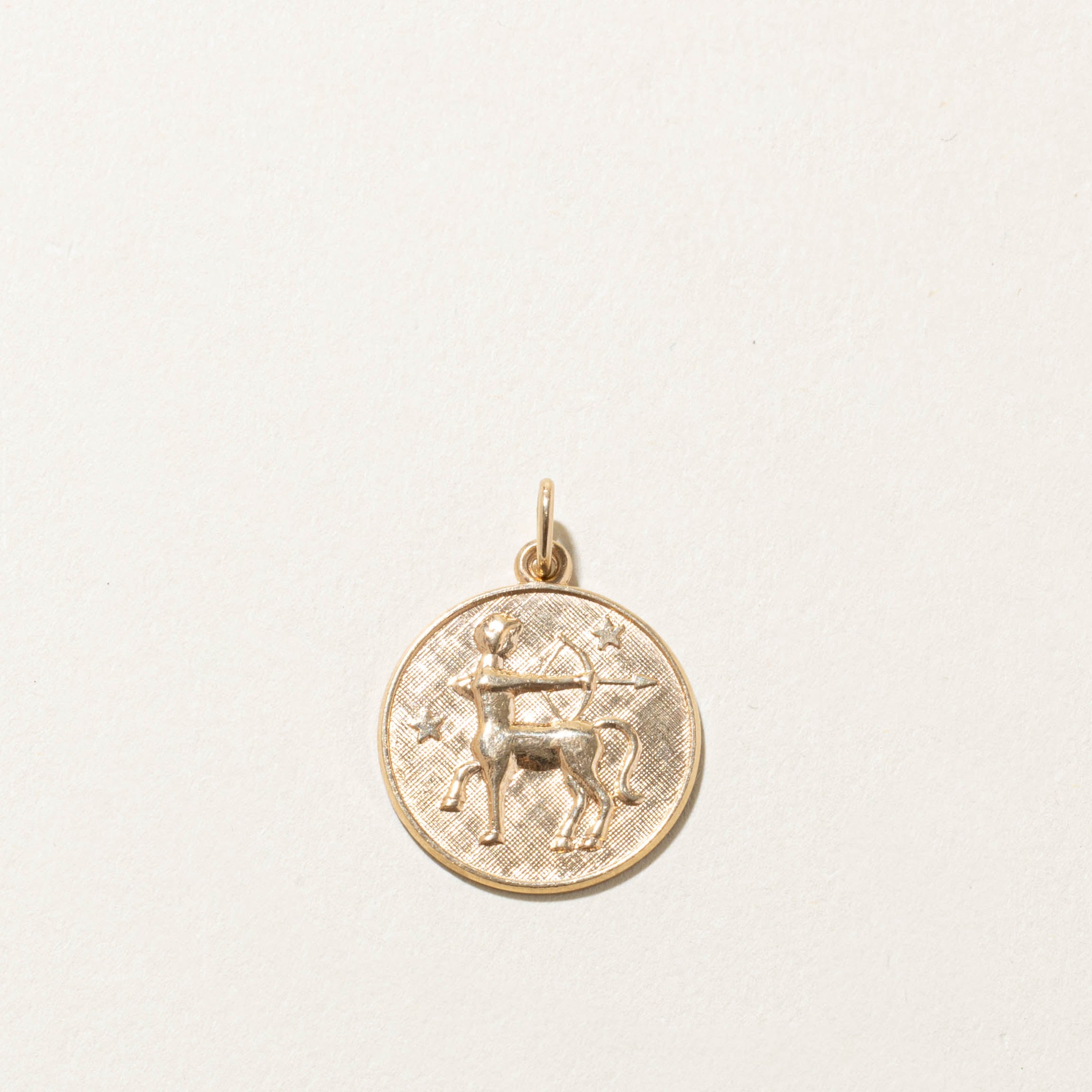 10k Saggitarius Zodiac Pendant