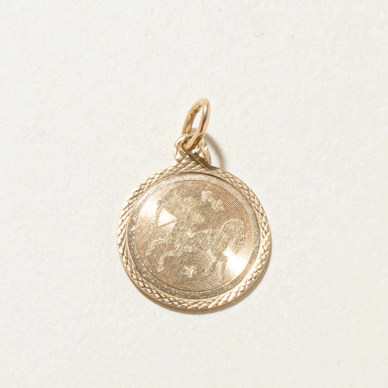 10k Saggitarius Zodiac Pendant