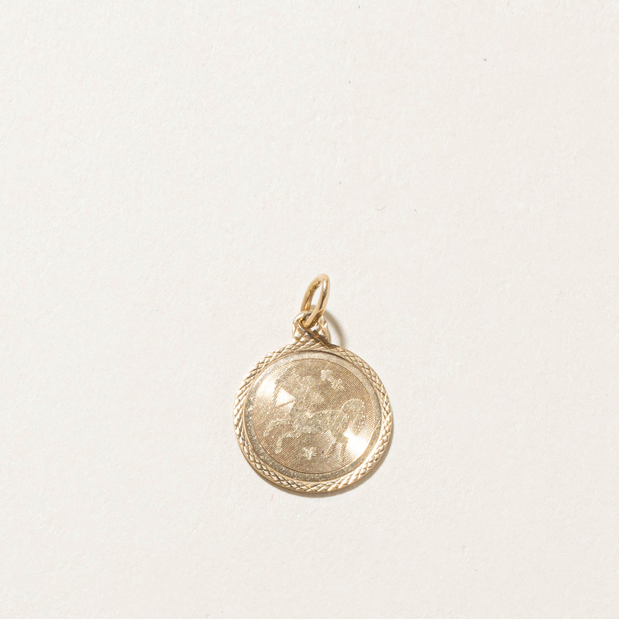 10k Saggitarius Zodiac Pendant