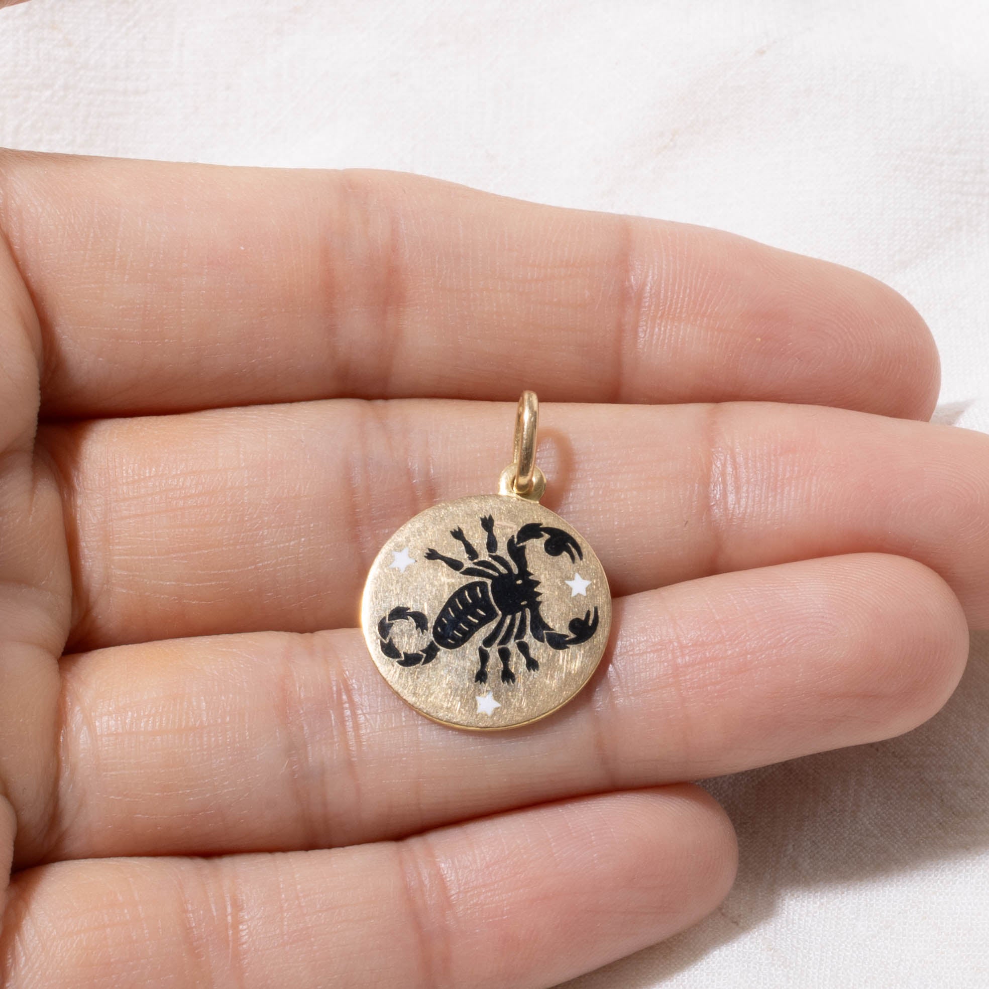 18k Scorpio Zodiac Charm