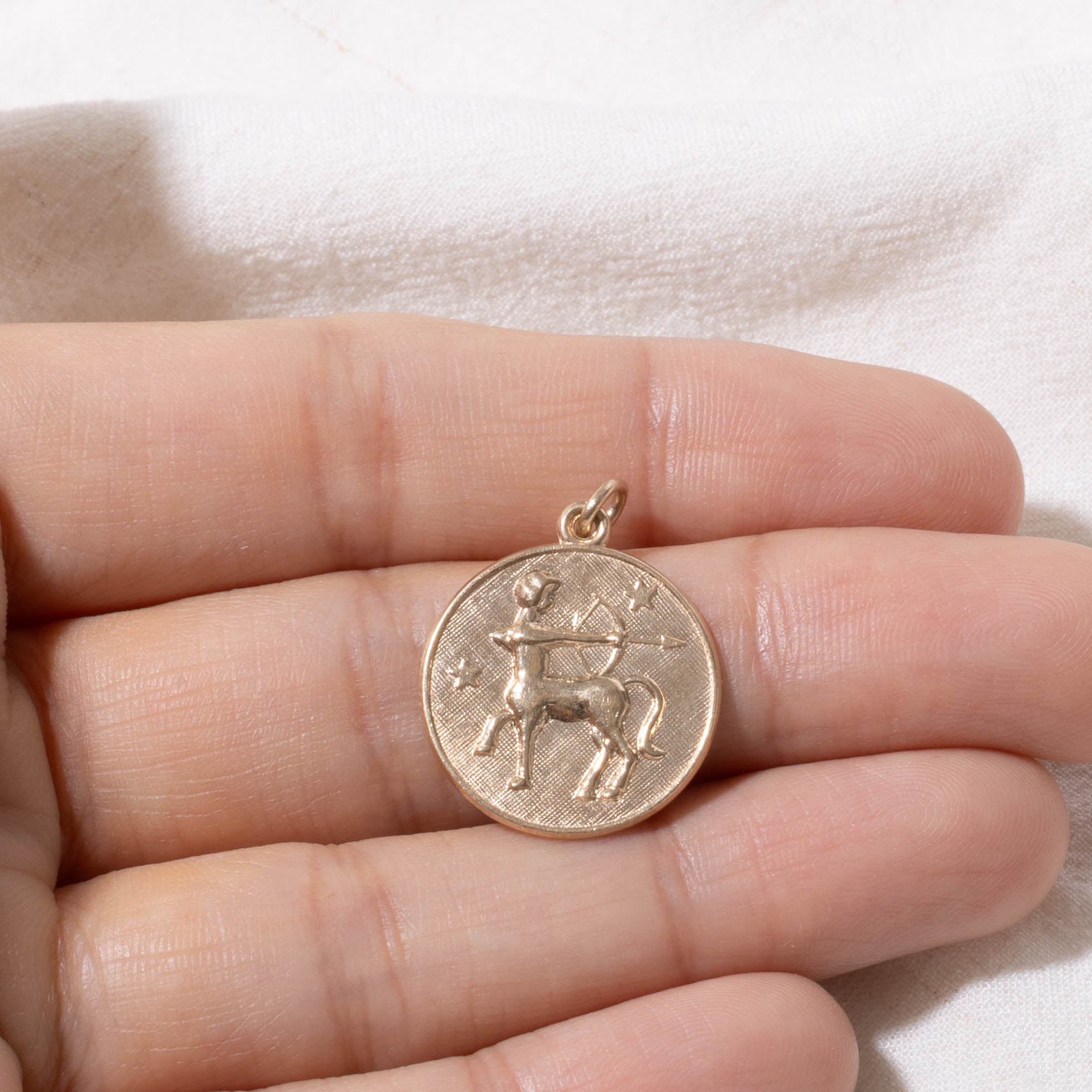 10k Saggitarius Zodiac Pendant