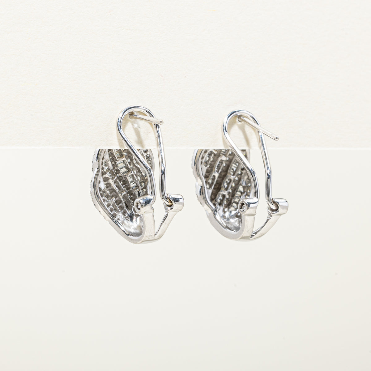 10k Multi Row Diamond Waterfall Drop Earrings | 0.93ctw