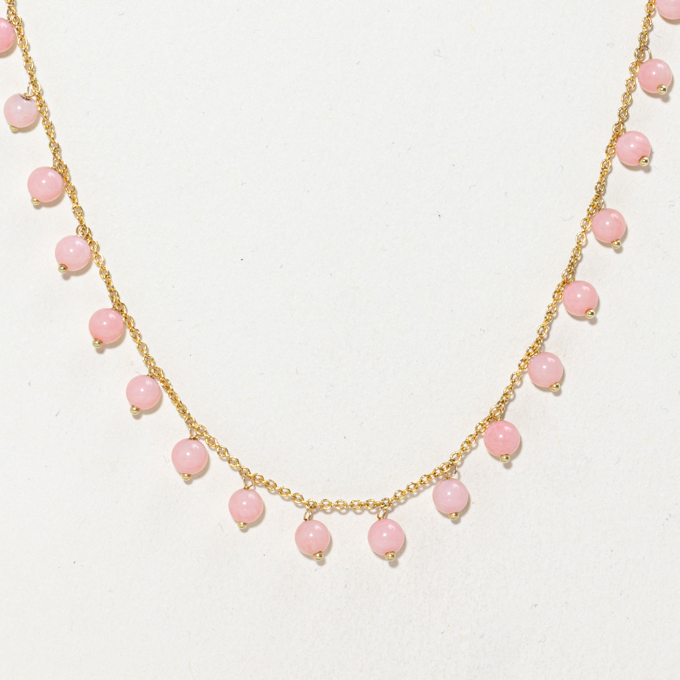 14k Coral Bead Necklace | 19"