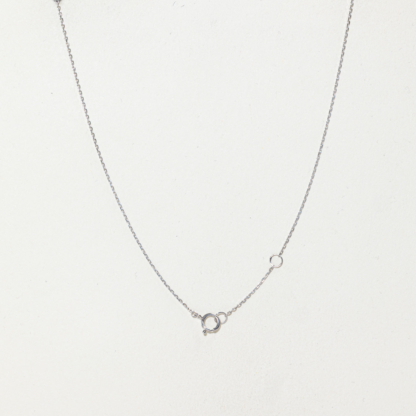 14k Pear Cut Sapphire Lariat Necklace | 1.15ctw | 17" + 4" Drop