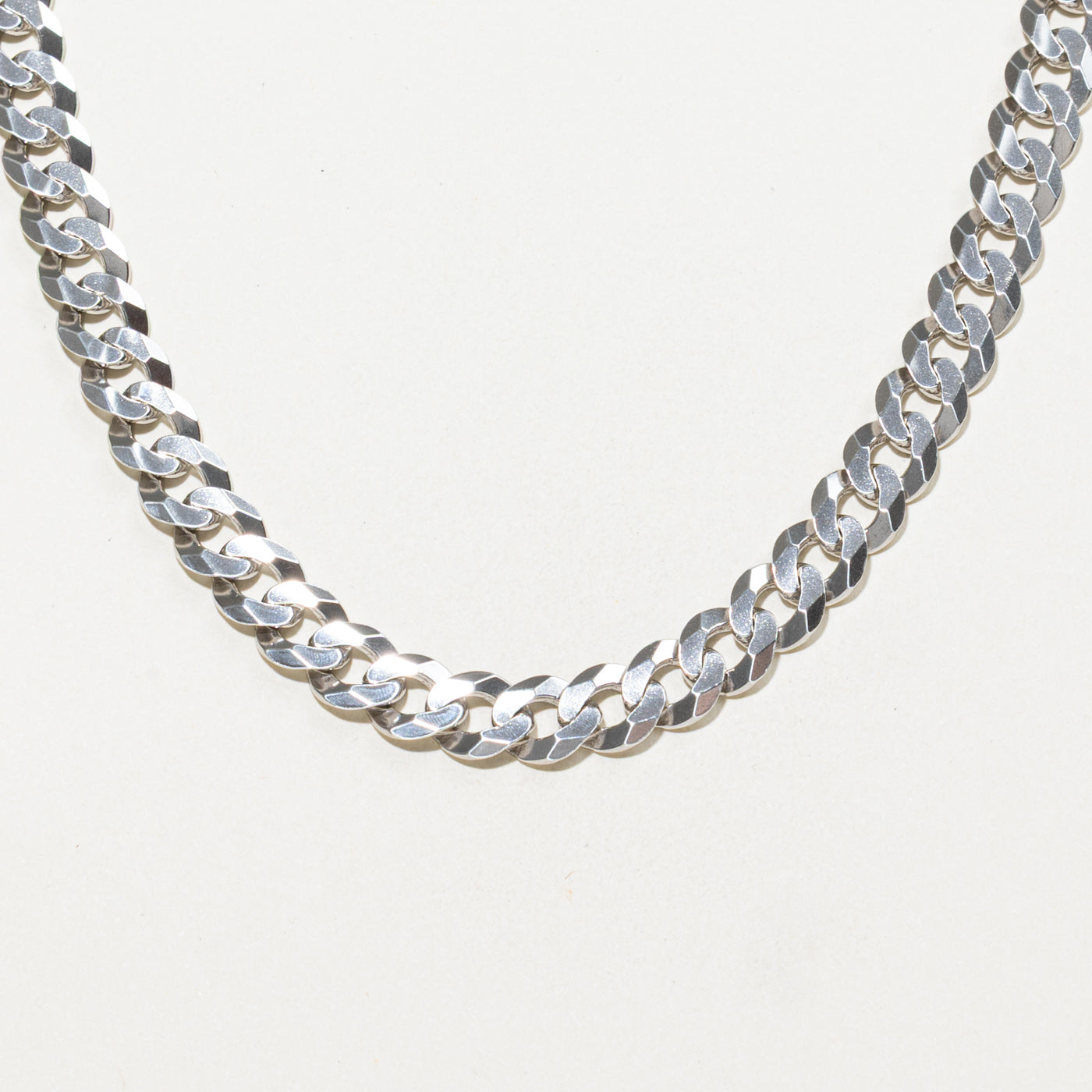 Sterling Silver Curb Link Chain | 8mm | 18"