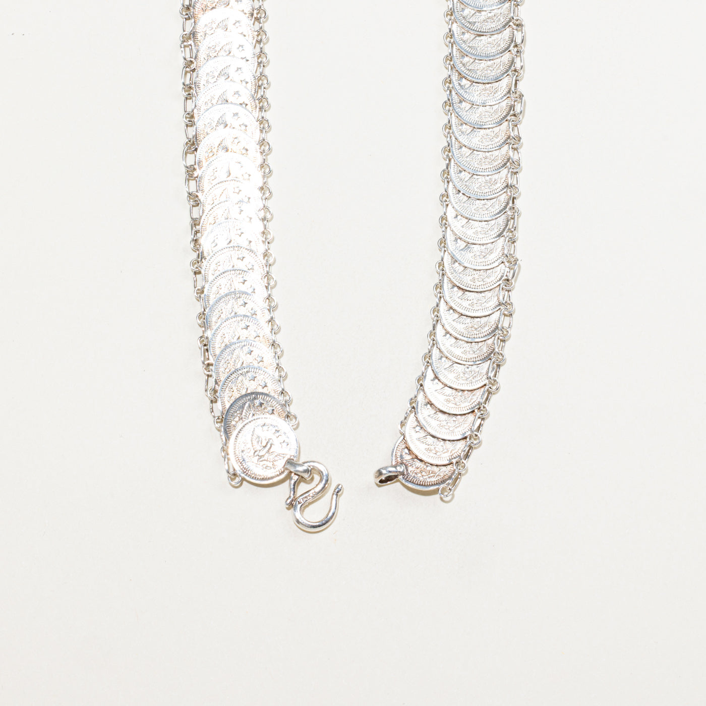 Silver Eagle Coin Chain Necklace | 17"