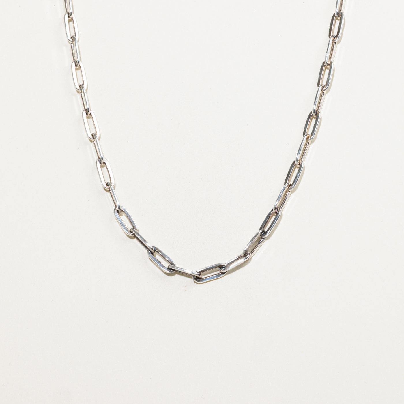 Sterling Silver Paperclip Chain | 23.5"