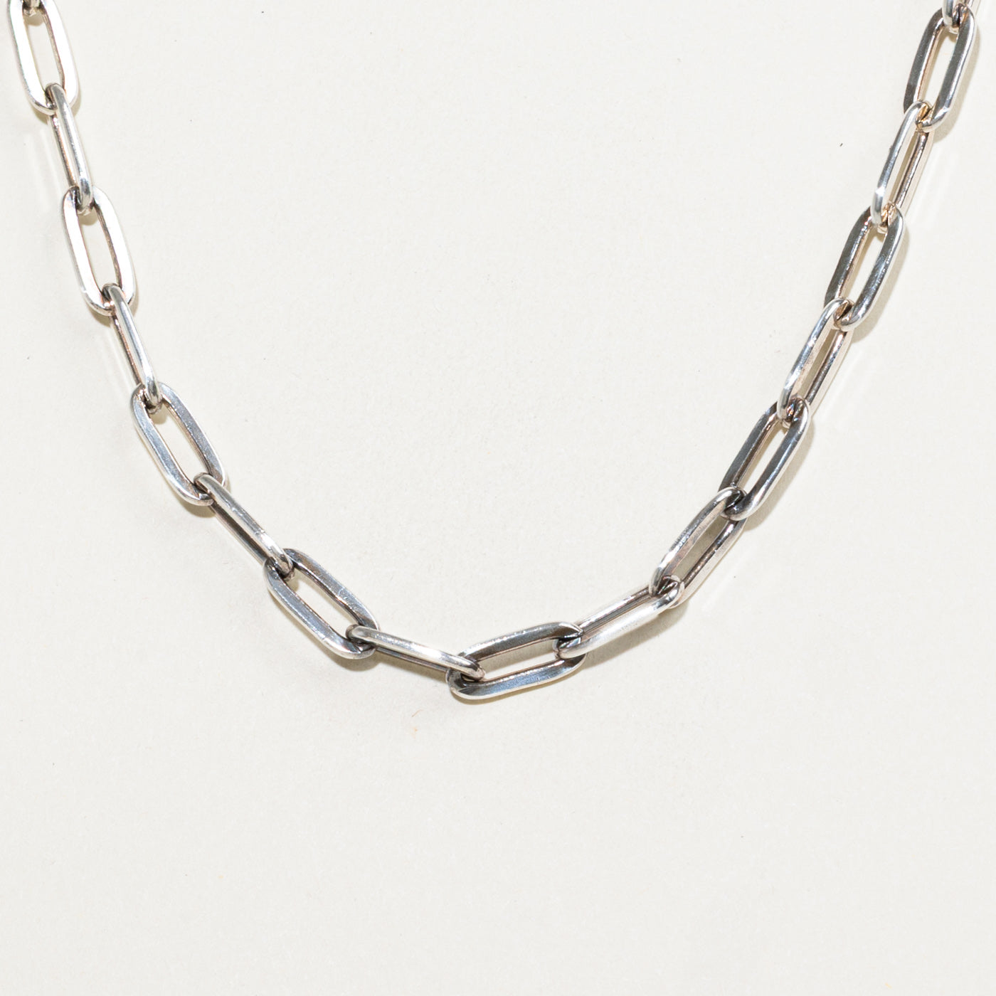 Sterling Silver Paperclip Chain | 23.5"