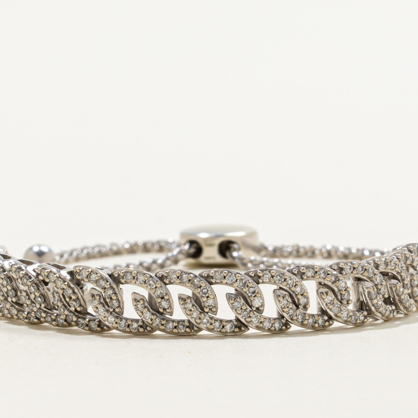 Diamond Curb Link Bracelet | 0.60ctw | 5" to 8"