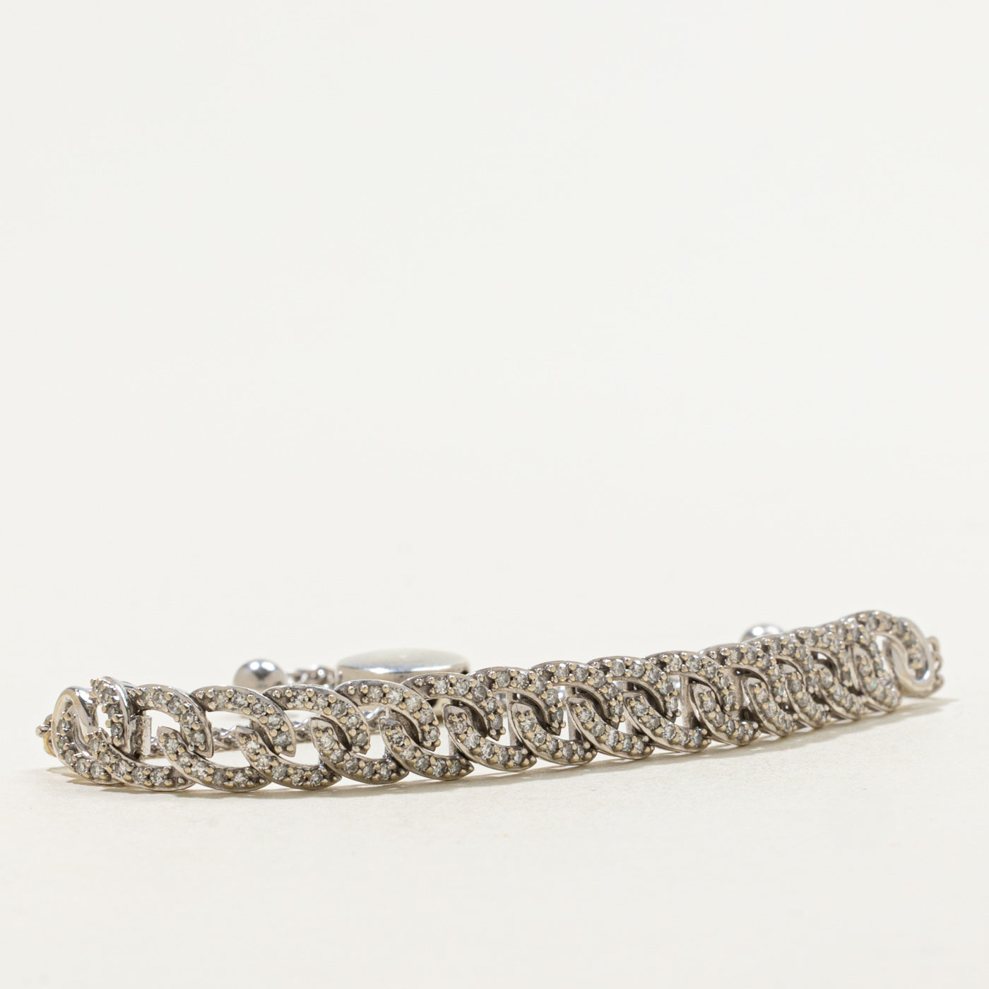 Diamond Curb Link Bracelet | 0.60ctw | 5" to 8"