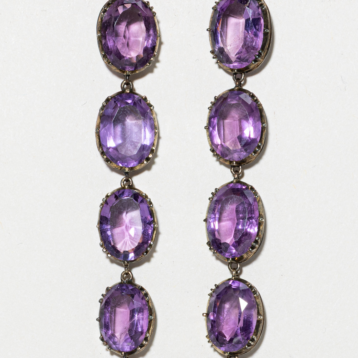Vintage Amethyst Demi-Parure Necklace, Earring, Pendant & Brooch Set | 180ctw | 16"