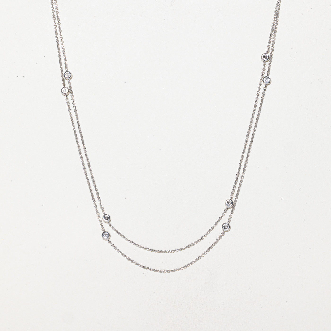 Diamond Satellite Layering Necklace | 0.20ctw | 45"