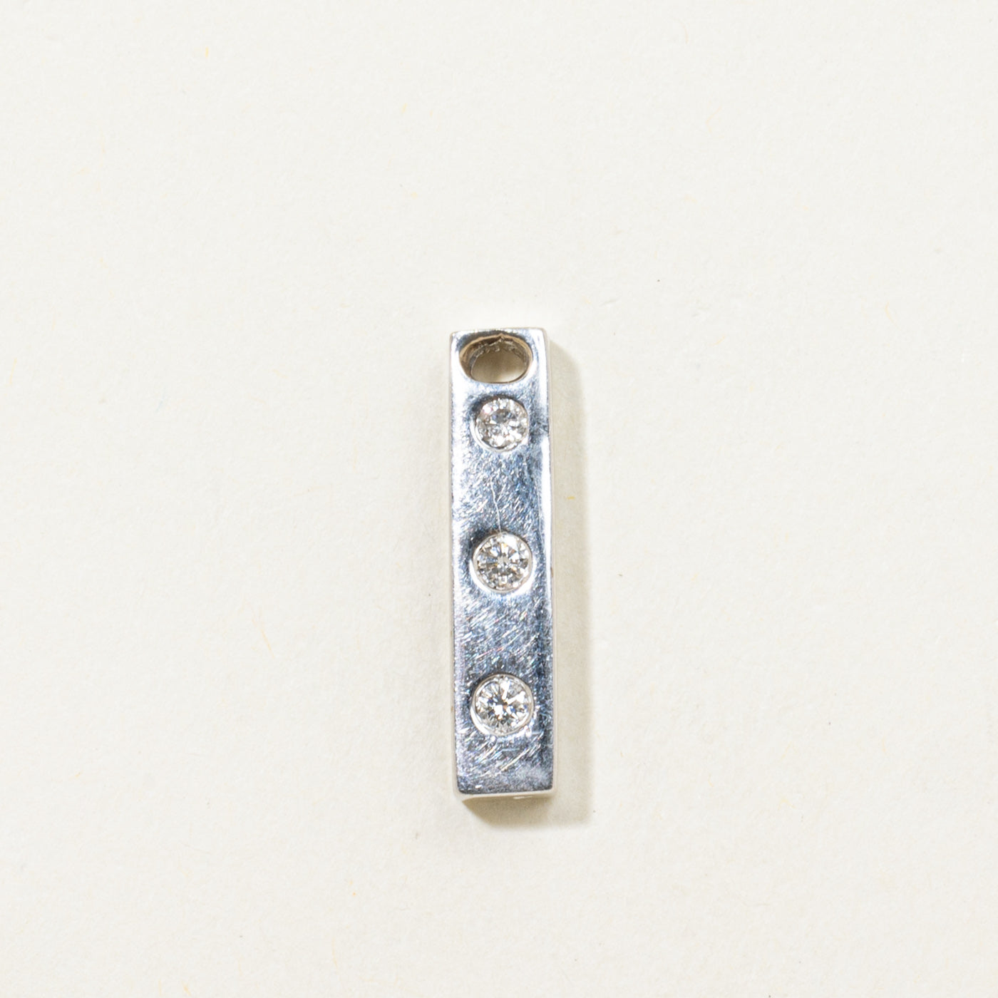Five Stone Diamond Column Pendant | 0.47ctw
