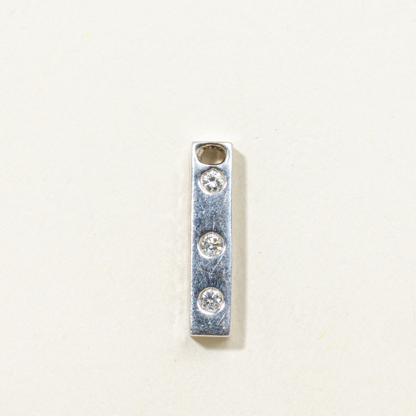 Five Stone Diamond Column Pendant | 0.47ctw