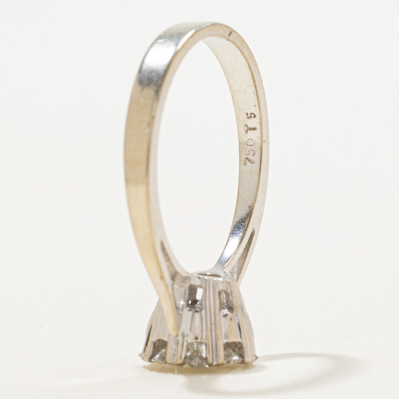 Diamond Halo Cathedral Ring | 0.56ctw | SZ 6.25