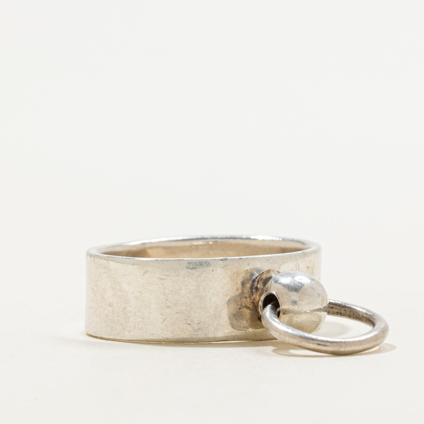 Sterling Silver Doorknocker Ring | SZ 8.5