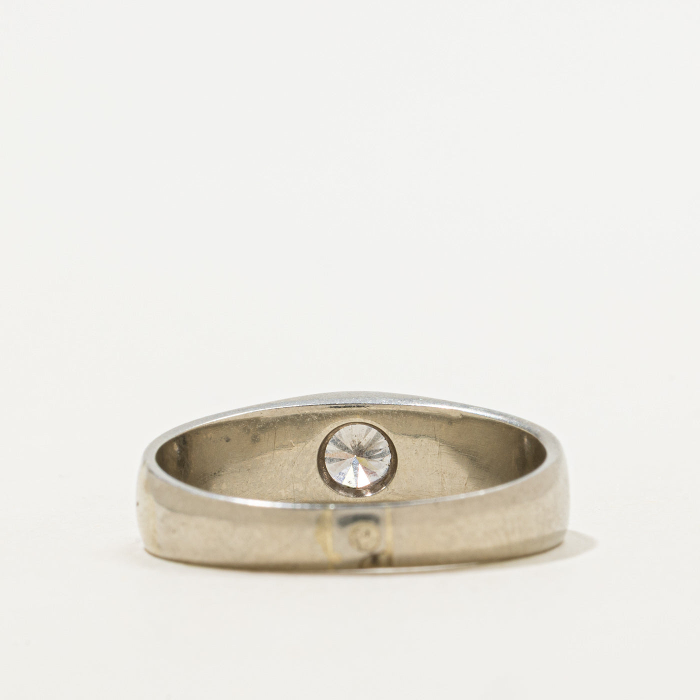 Austrian Flush Set Solitaire Diamond Ring | 0.50ct SI2 G/H | SZ 12