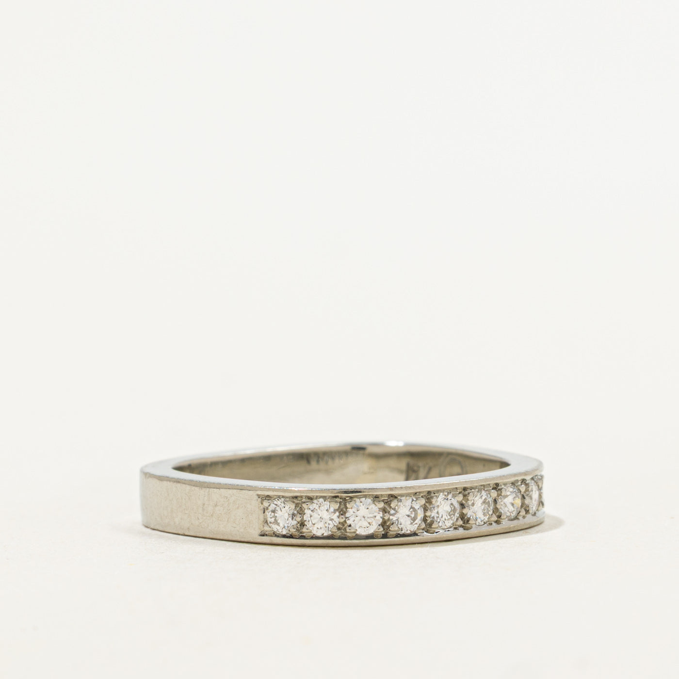 Semi Eternity Diamond Soft Square Band | 0.20ctw | SZ 5.75