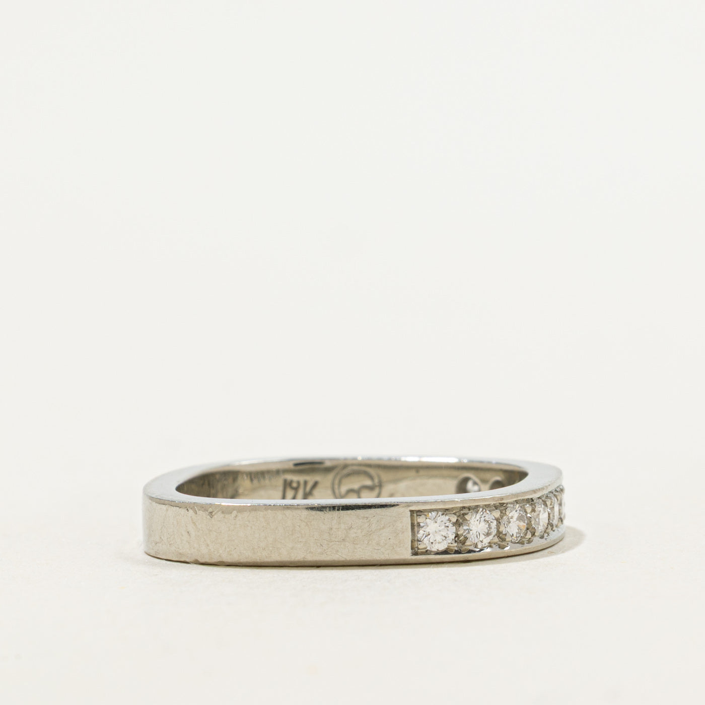 Semi Eternity Diamond Soft Square Band | 0.20ctw | SZ 5.75