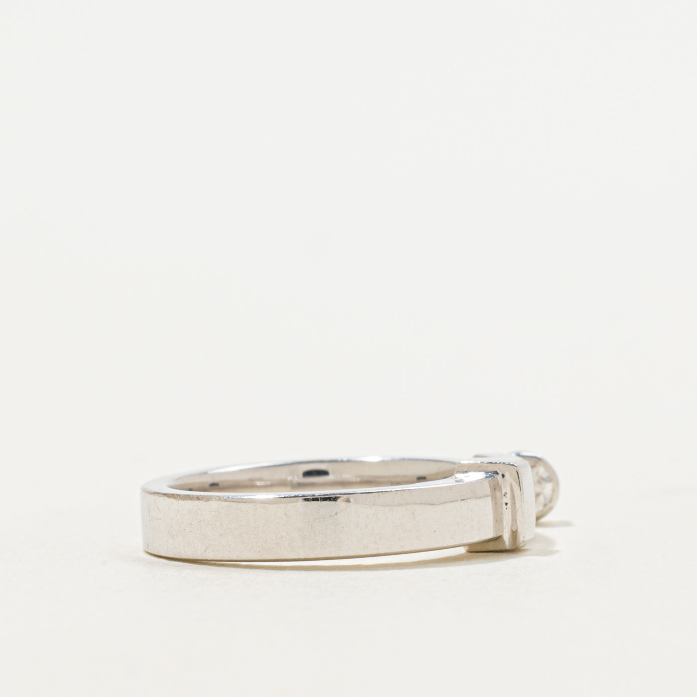 Dangling Bezel Set Diamond Charm Ring | 0.06ct | SZ 3