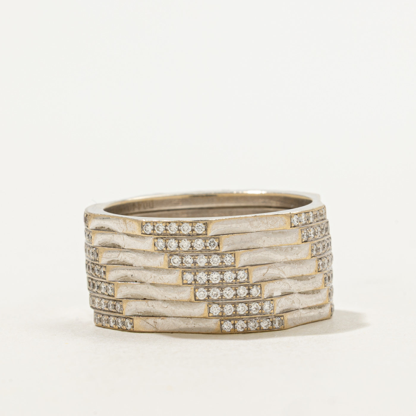 Multi Row Diamond Layered Band | 0.31ctw | SZ 8