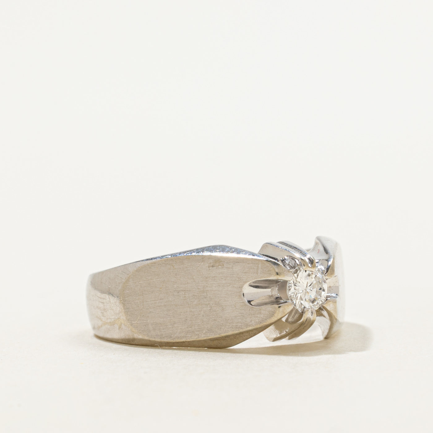 Blecher Set Solitaire Diamond Ring | 0.20ct I 1 I | SZ 9.25