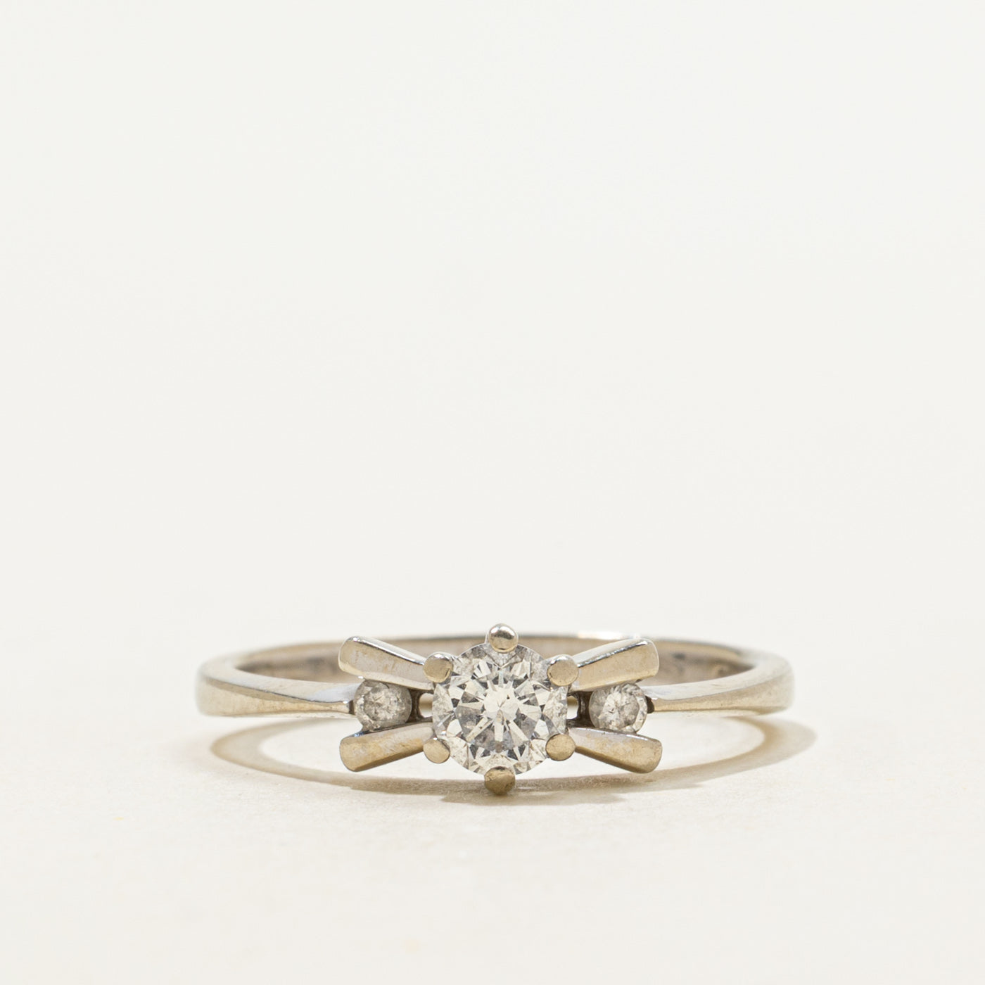 Diamond Accented Bow Ring | 0.27ctw | SZ 6.25