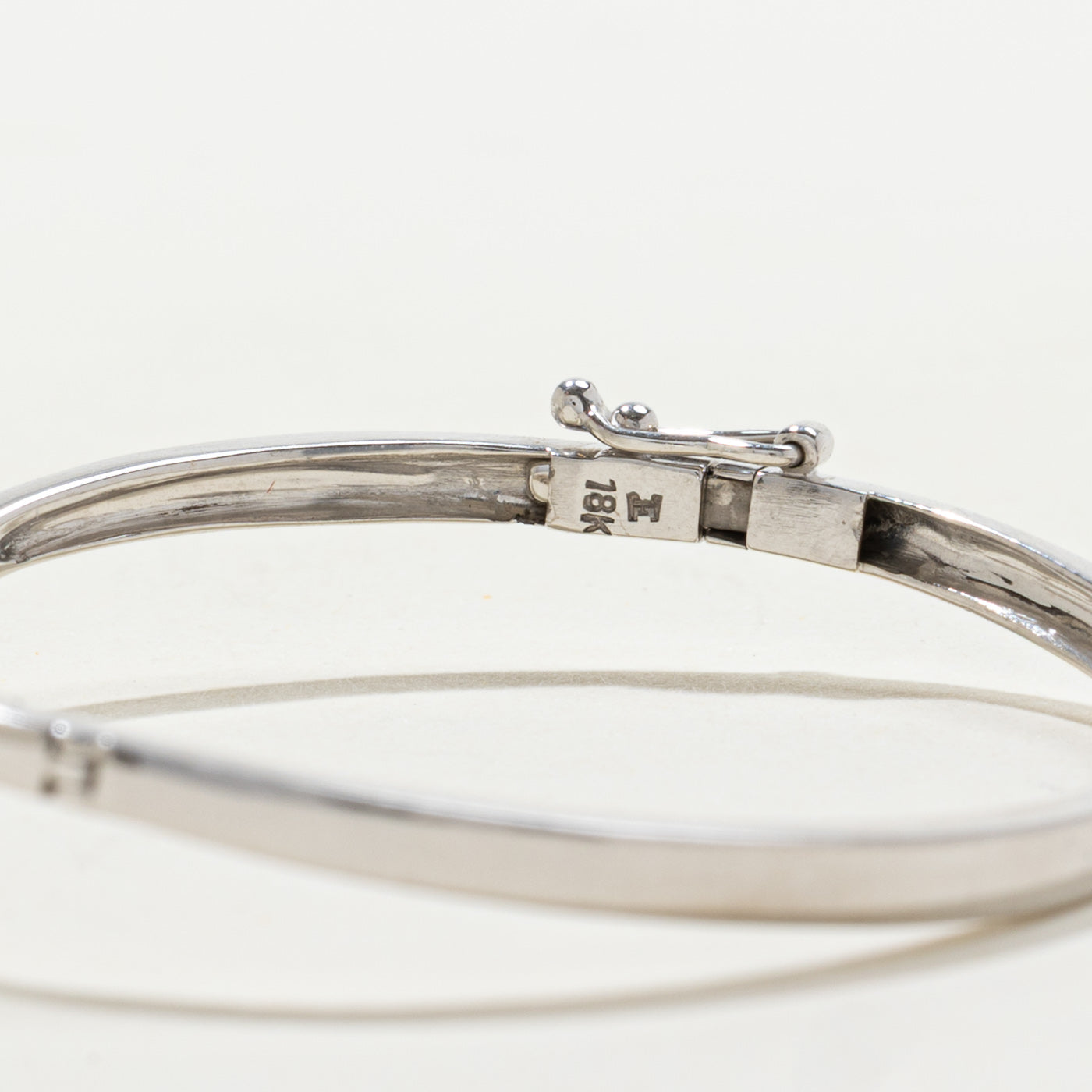 Blue Topaz Chevron Bangle Bracelet | 2.70ct | 6.25"
