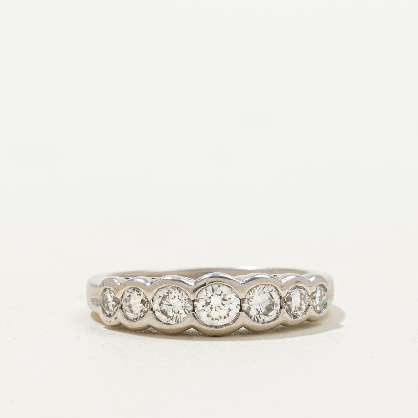 Semi Eternity Graduated Diamond Ring | 0.70ctw | SZ 4.75