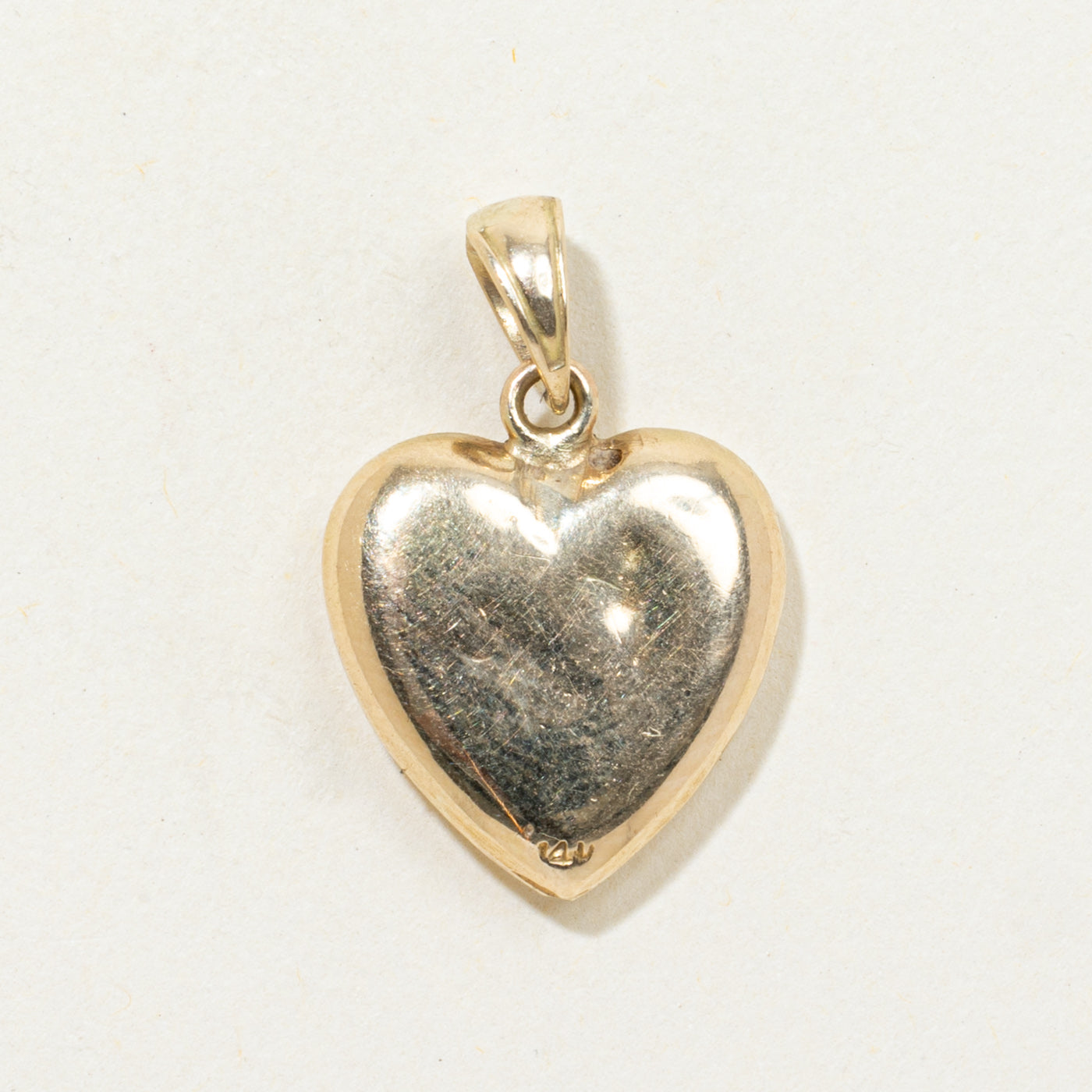 Star Set Seed Pearl Heart Pendant | 1.00mm