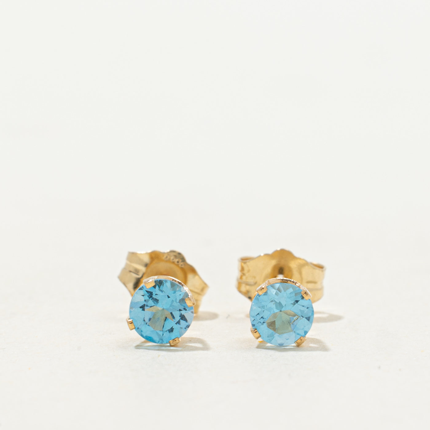 Blue Topaz Stud Earrings | 0.66ctw