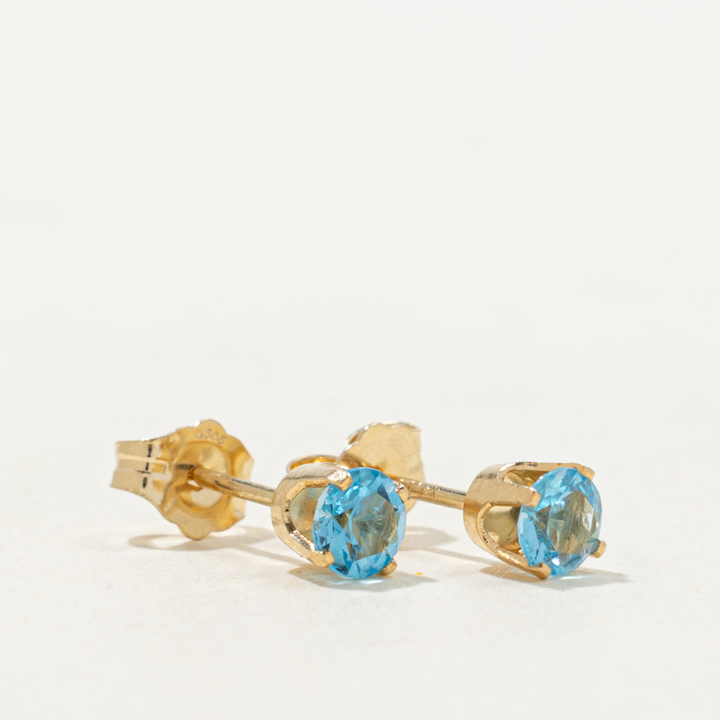 Blue Topaz Stud Earrings | 0.66ctw