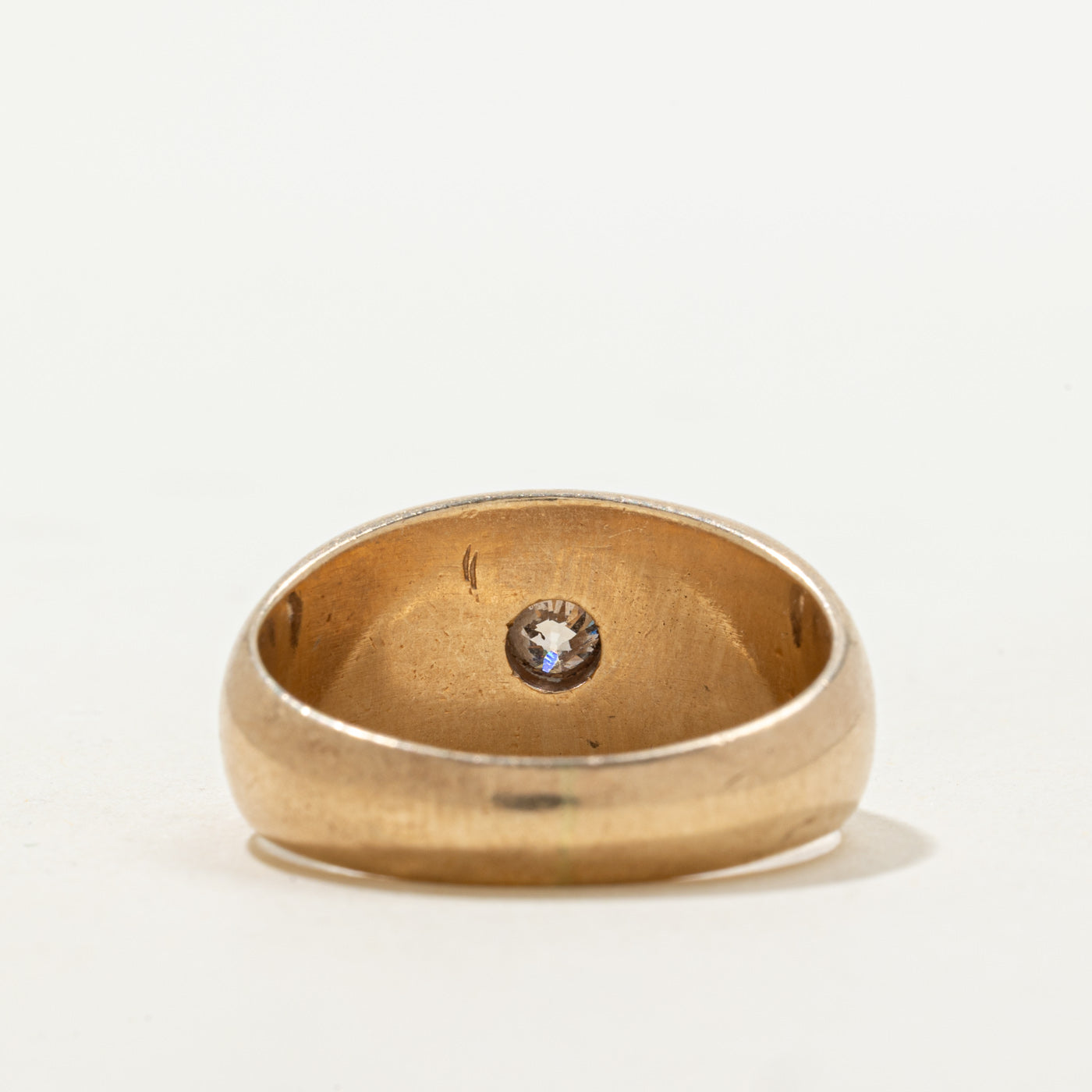 Old Mine Cut Champagne Diamond Ring | 0.38ct | SZ 9.75