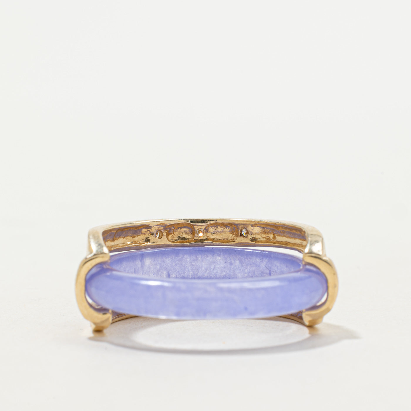 Lavender Jade & Diamond Convertible Ring | 10.62ct, 0.04ctw | SZ 9.25
