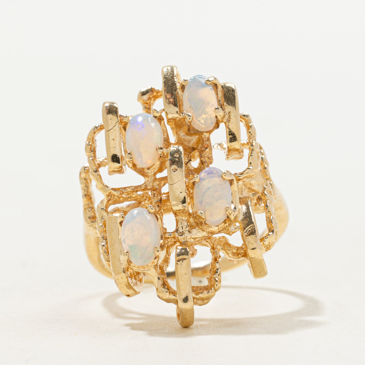 Scattered Opal Cocktail Ring | 0.40ctw | SZ 4.25