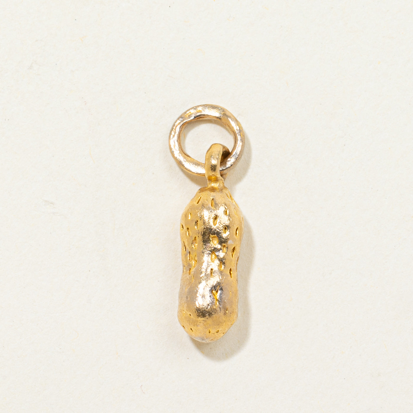 24k Yellow Gold Peanut Charm