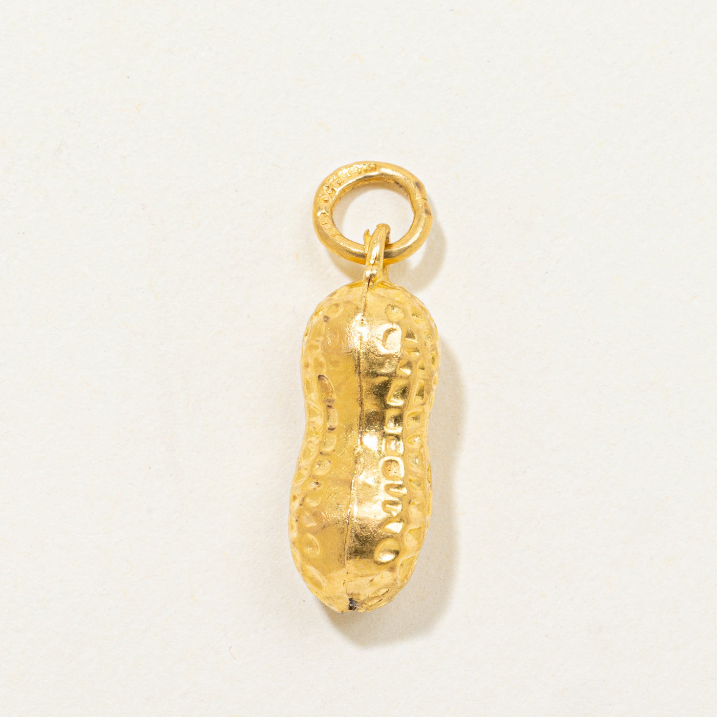 24k Yellow Gold Peanut Charm