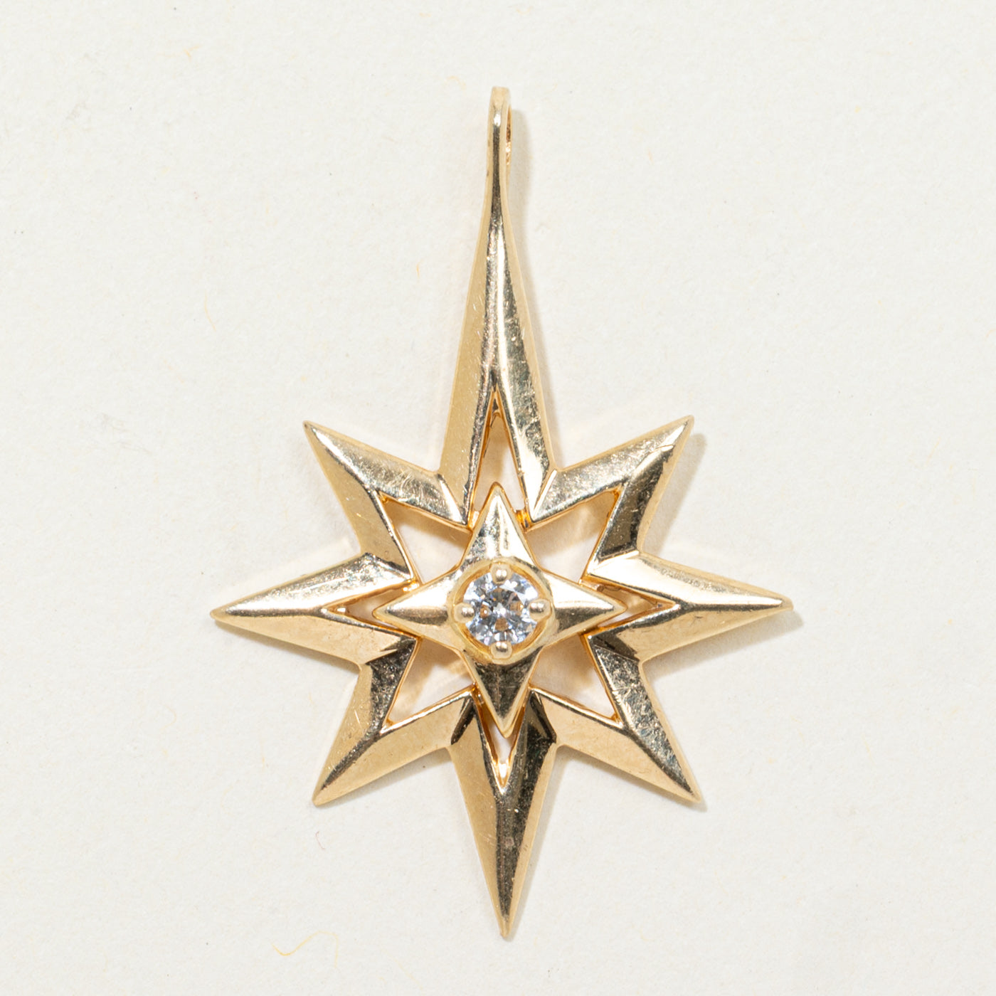 Diamond Openwork Star Pendant | 0.08ct