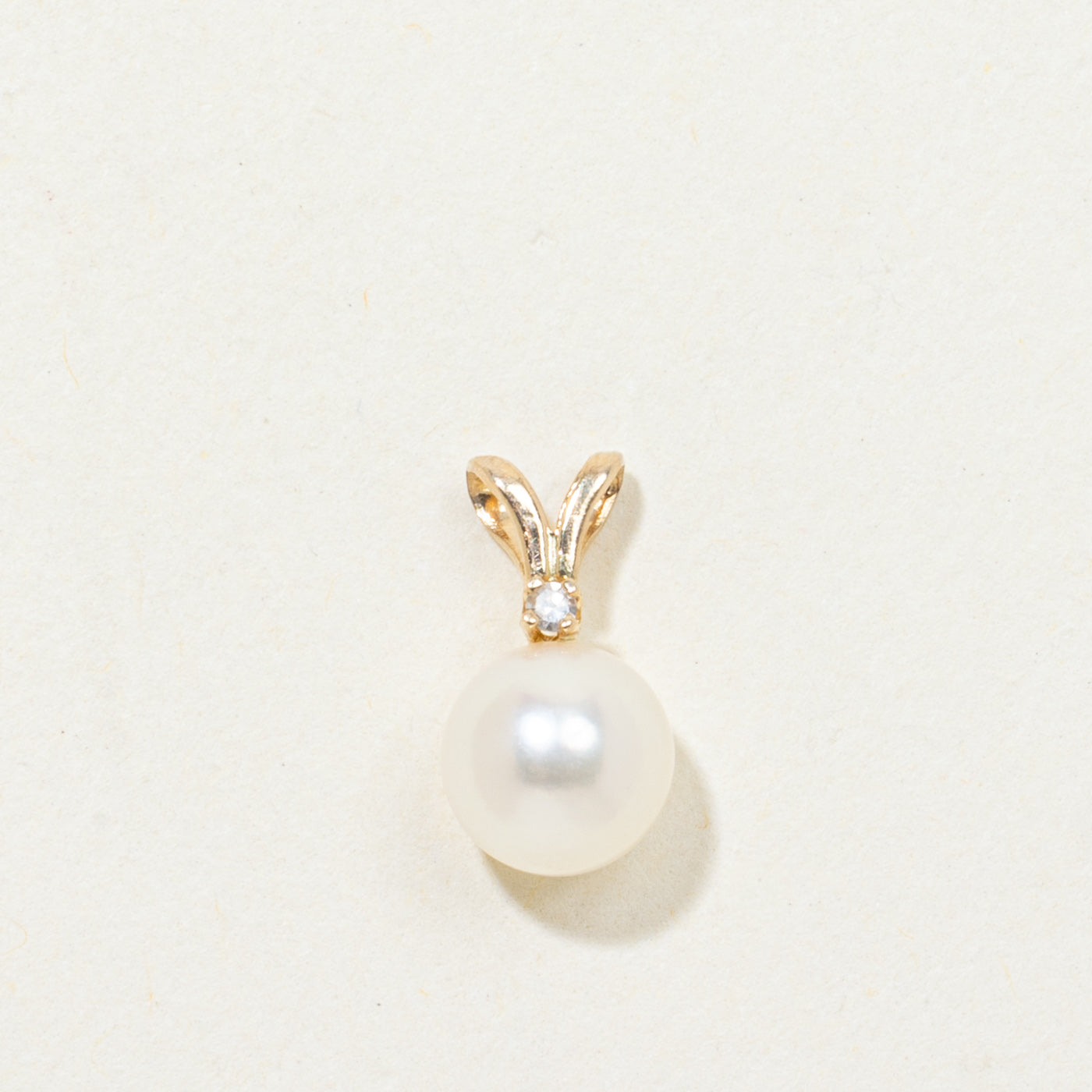Pearl & Diamond Pendant | 6.20mm