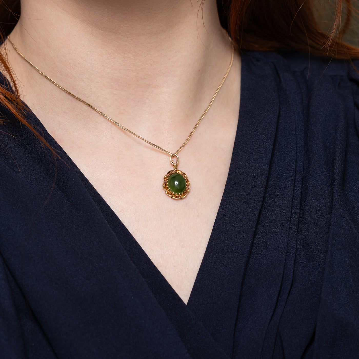 Nephrite Jade Textured Pendant | 3.70ct