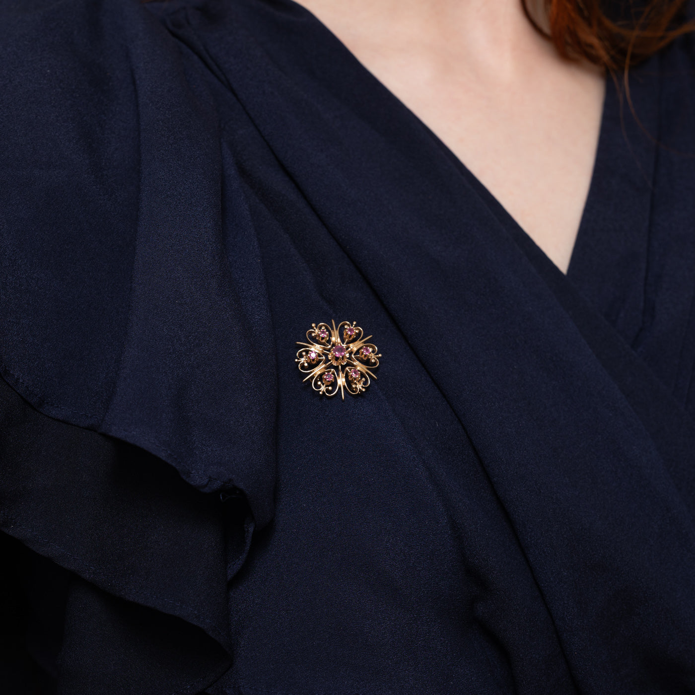 Ruby Openwork Pendant & Brooch | 0.60ctw