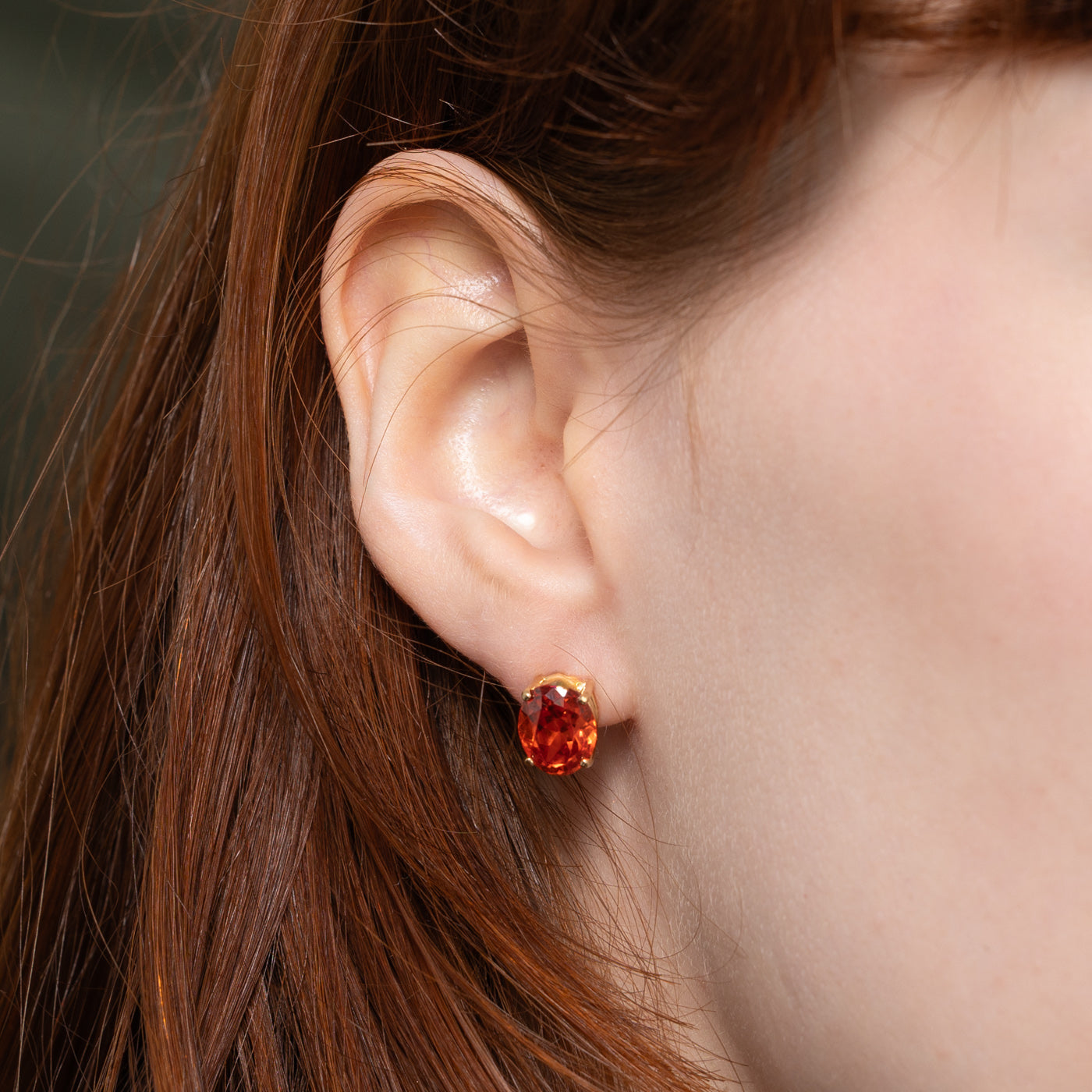 Basket Set Fire Opal Stud Earrings | 4.00ctw