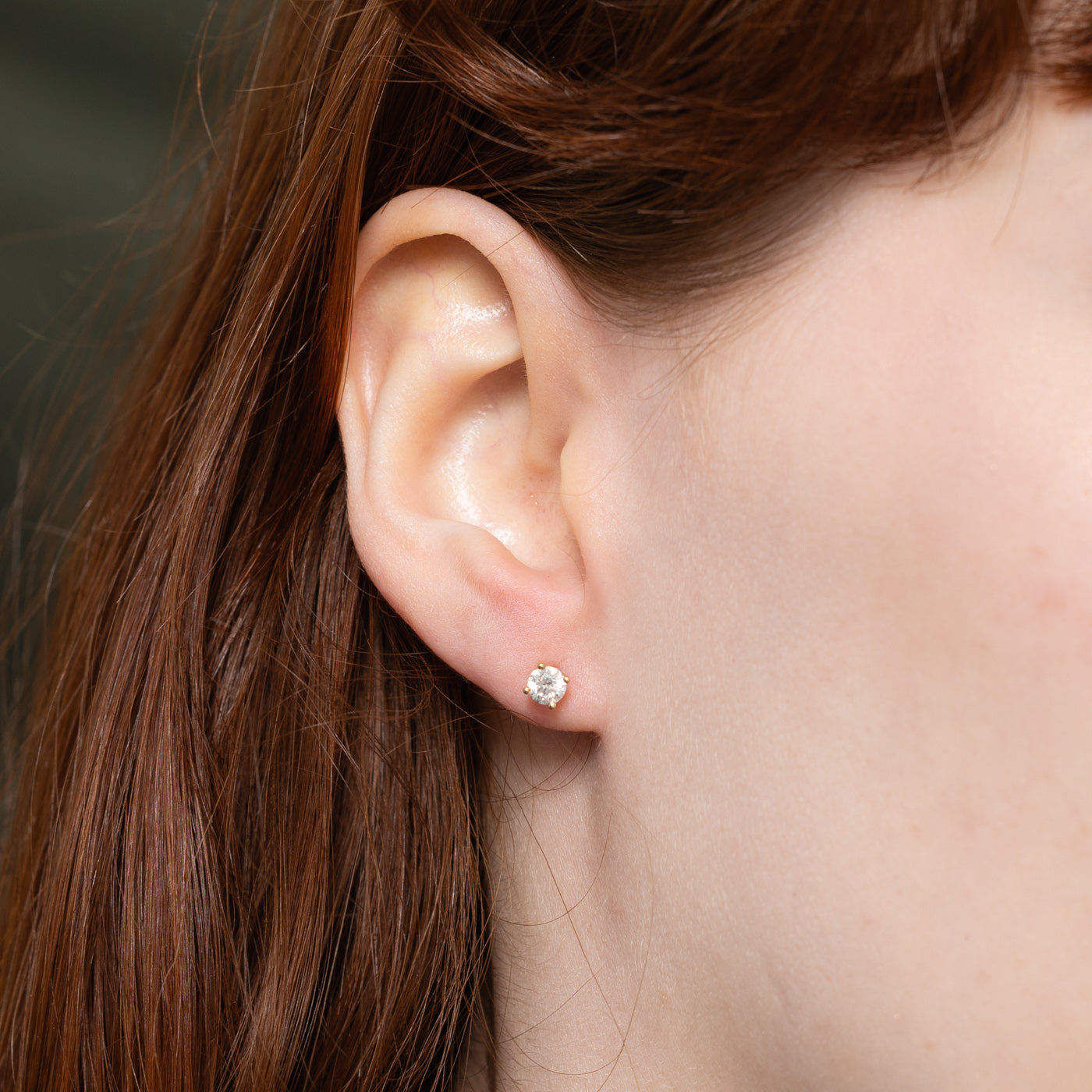 Diamond Screwback Stud Earrings | 0.50ctw