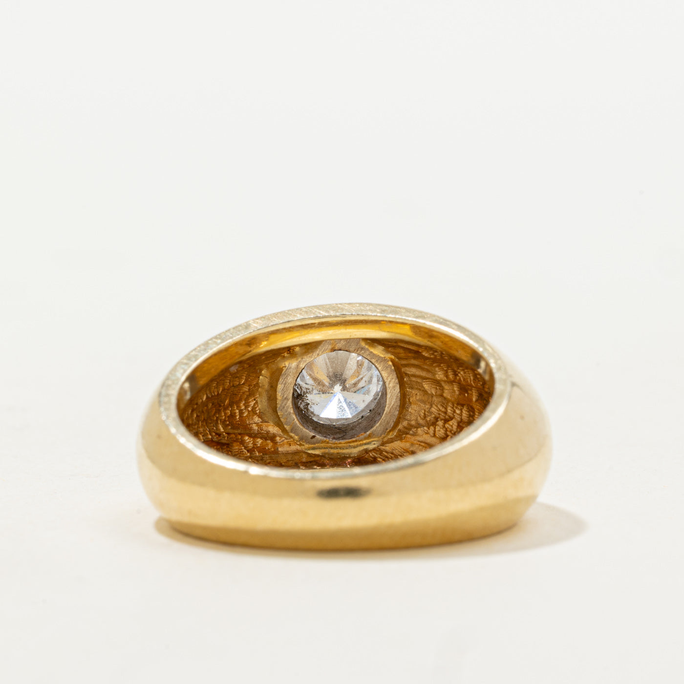 Bezel Set Diamond Dome Ring | 0.60ct SI2 H/I | SZ 6