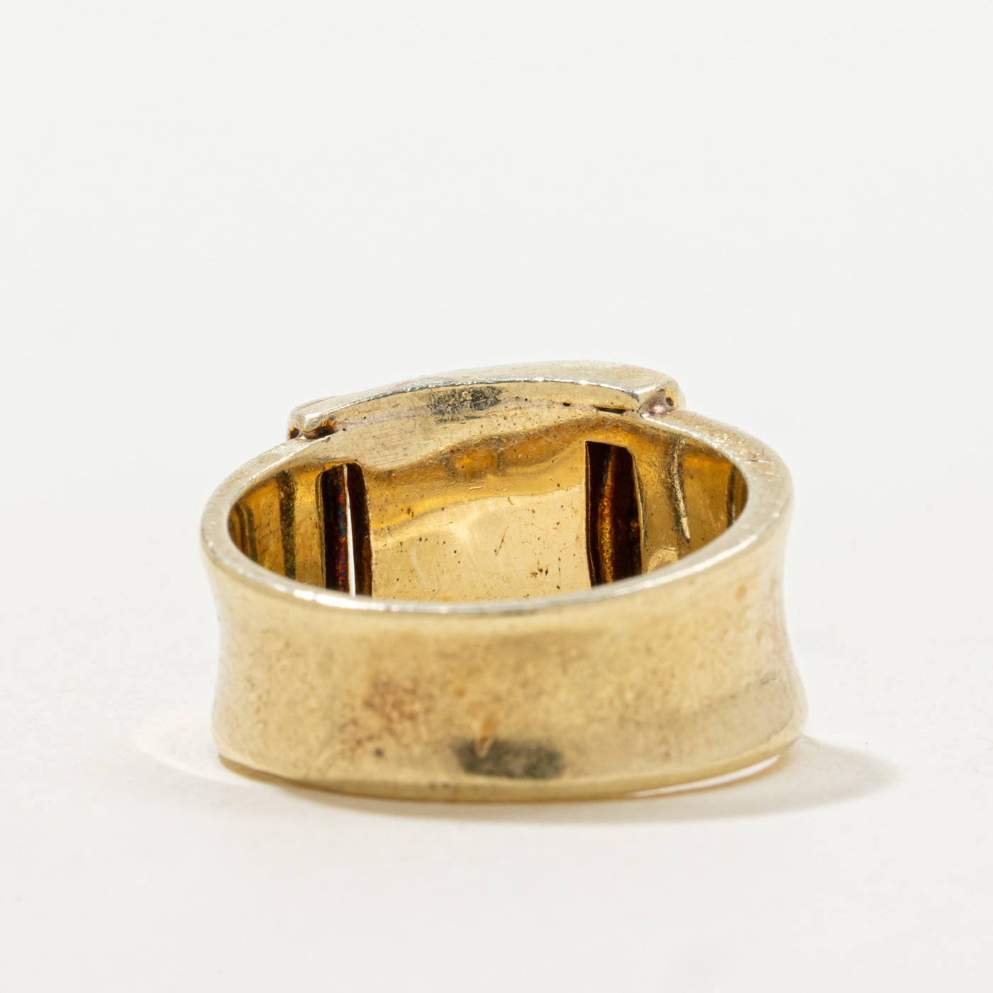 14k Diamond Buckle Ring | 0.02ctw | SZ 6.25