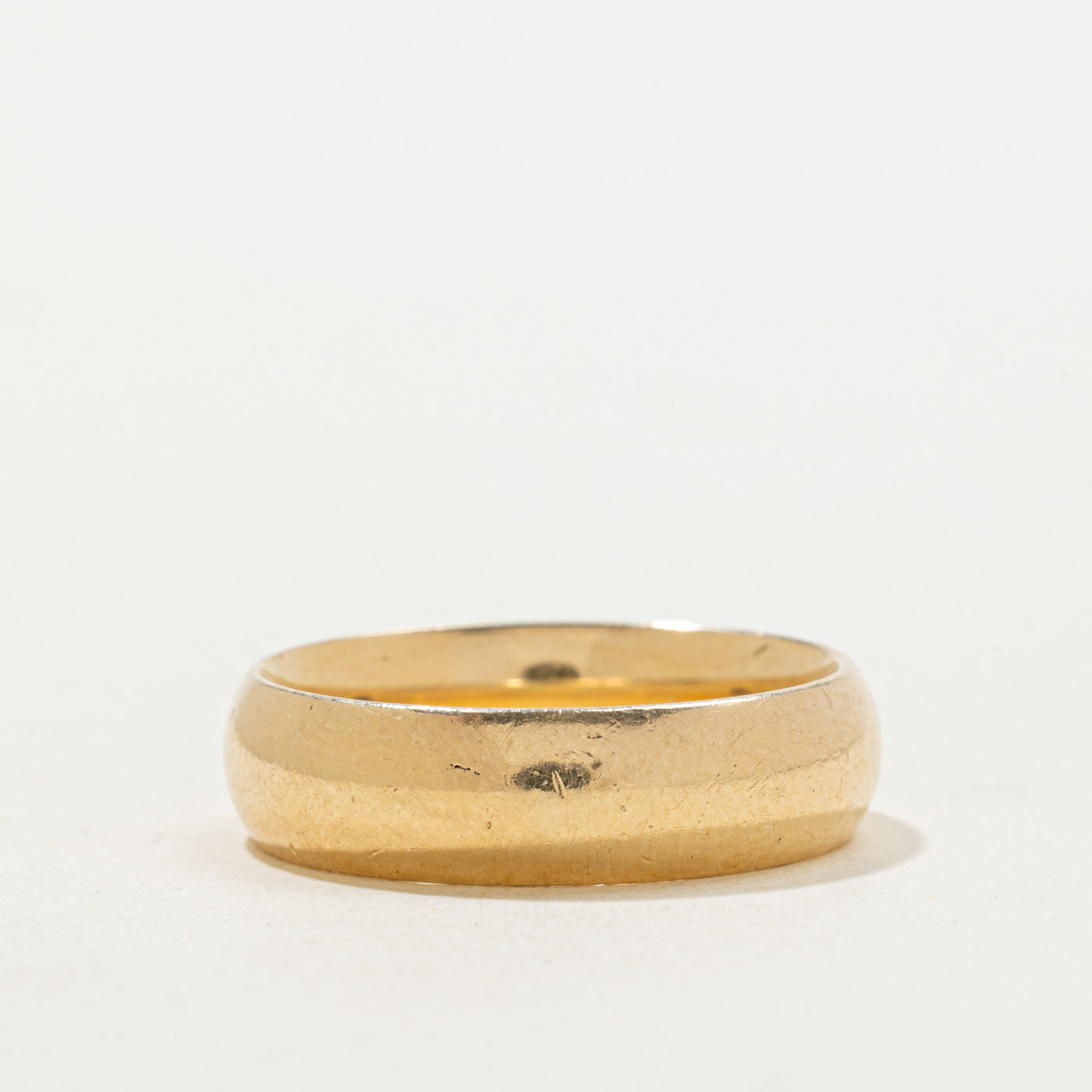 'Birks' 14k Yellow Gold Plain Band | 6mm | SZ 9