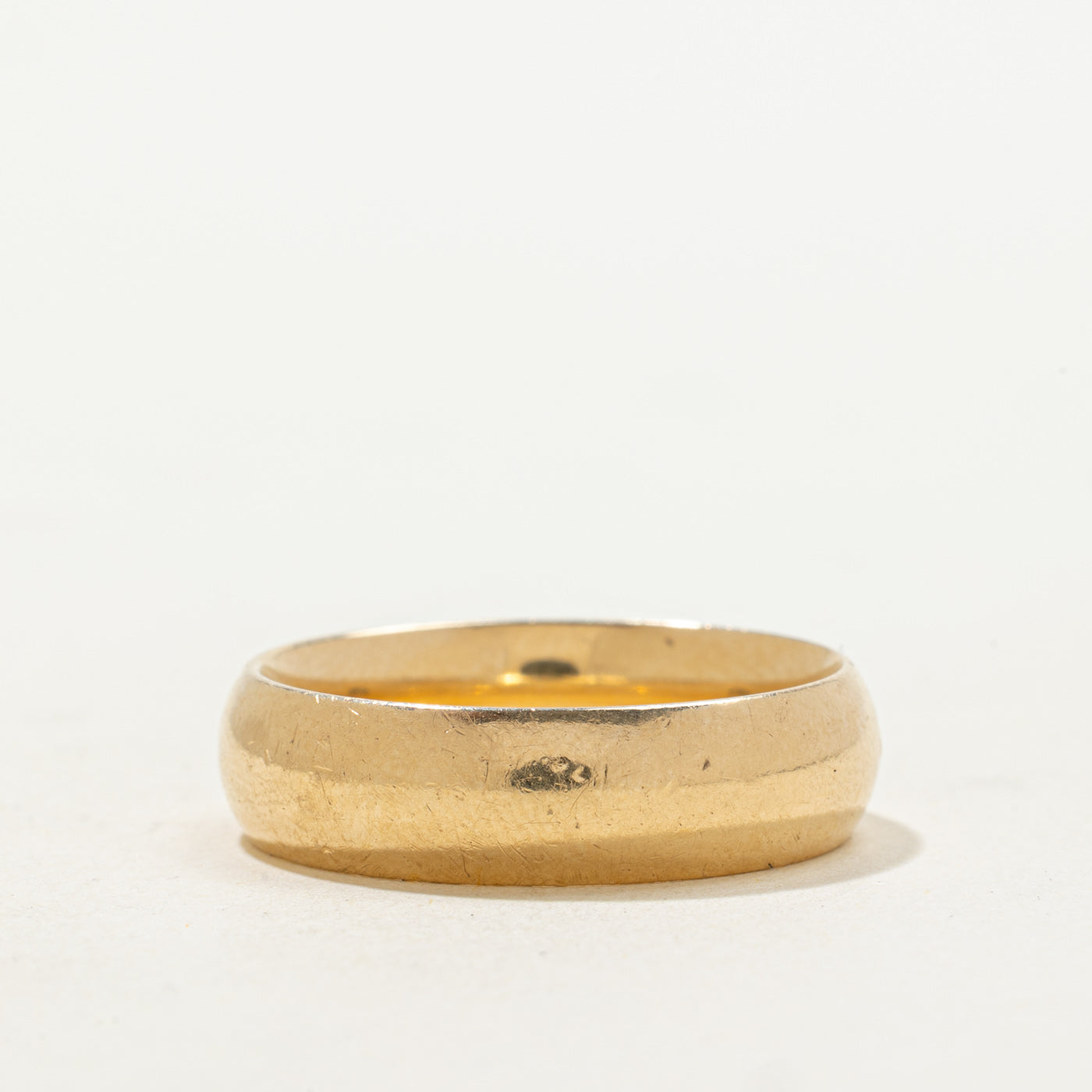 'Birks' 14k Yellow Gold Plain Band | 6mm | SZ 9