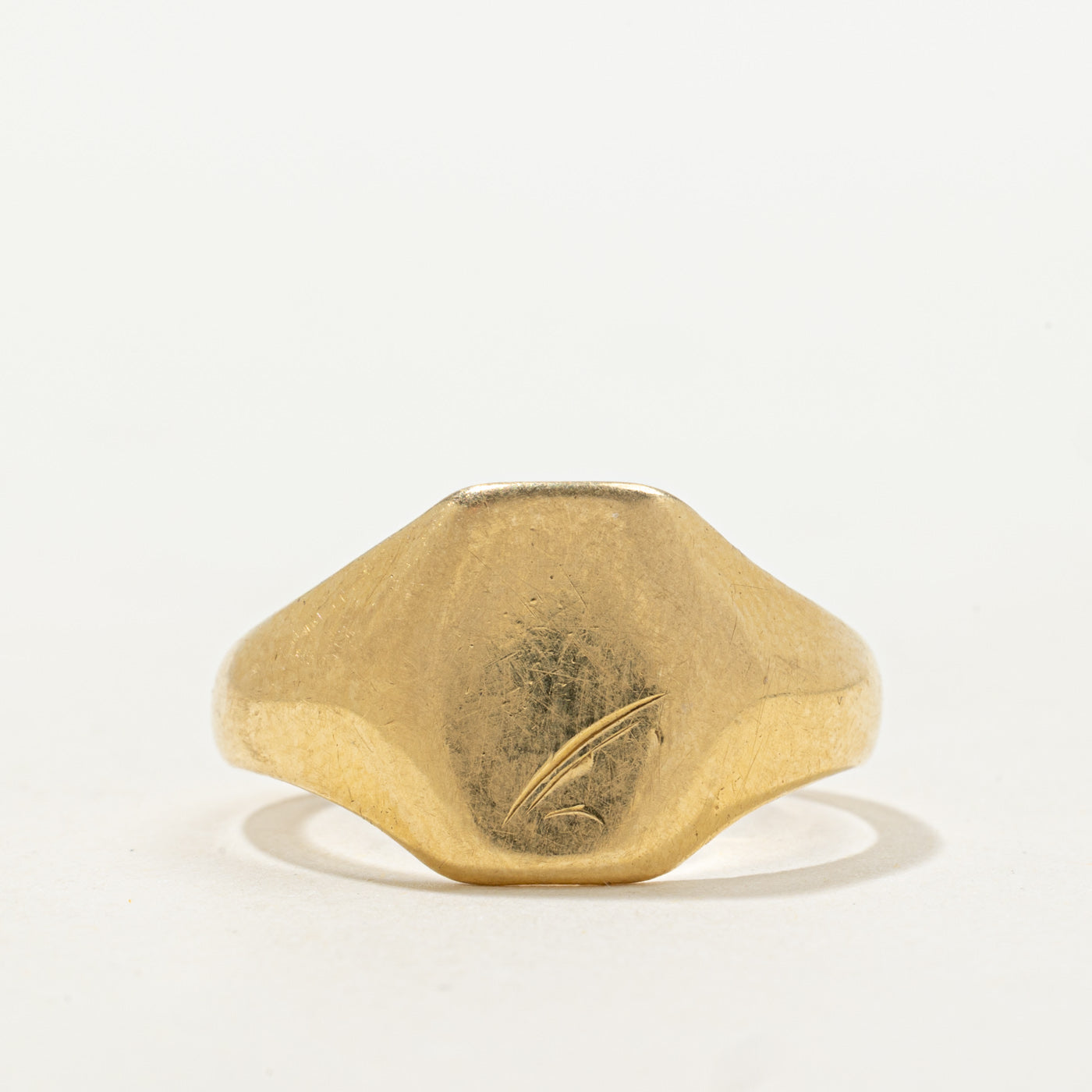 1960 Birmingham 18k Yellow Gold Signet Ring | SZ 9.25
