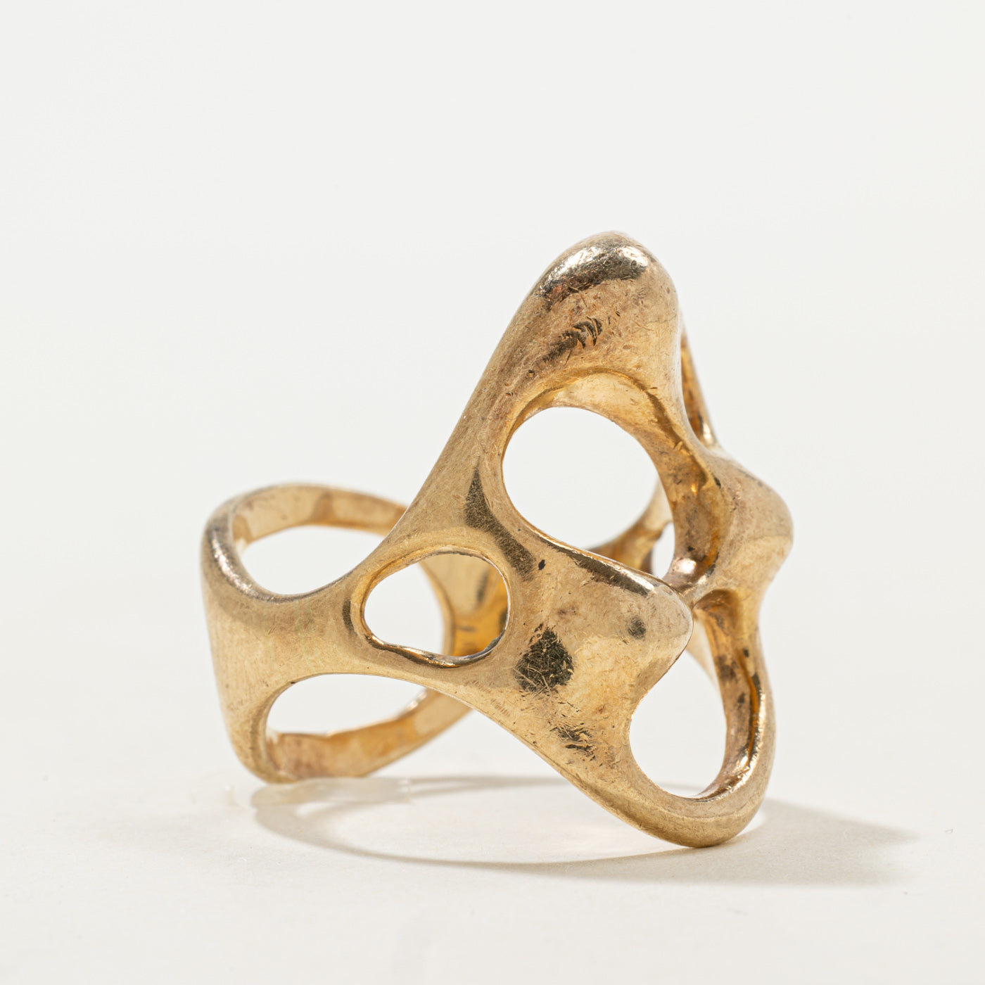 14k Yellow Gold Freeform Ring | SZ 8